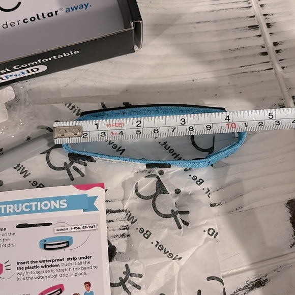NIB GPS Pet Undercollar Stretch QR Code ID Collar & Name Tag W/ GPS Track Alerts - Picture 10 of 12